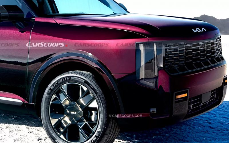 Киа Тиллериде 2026 нового поколения с обновленным дизайном и моторами 2,5 и 3,5 литра: большие внедорожники обновляются